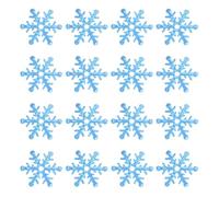 TOKIDNY 600 Piezas Confeti de Copos de Nieve Navideños Azul 2 Cm para Decoración de Fiestas y Adornos de Mesa Invierno Navidad