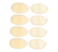 TOKIDNY 8 Piezas Exfoliating Loofah Pads Natural Body Scrubber With Strap For Bath And Face Deep Cleansing Skin Care