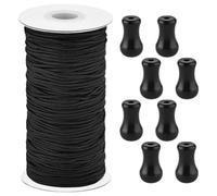 TOKIDNY Accesorios para Persianas Enrollables Cordón de Tracción y Soporte, Cuerda de 1,8 MM, 10 Metros, para Decoración y Uso en Interiores