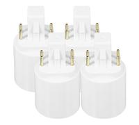 TOKIDNY Adaptador de Bombilla 4 Pines G24q a E27 Soporte de Enchufe Compacto y Convertidor de Portalámparas para Luces LED en Hogar y Tienda