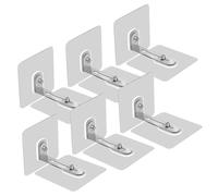 TOKIDNY Anclajes Adhesivos Antivuelco Muebles para Bebés, 6 Piezas, Fijación sin Taladro, Material Autoadhesivo Seguro, Protección Infantil para Armarios, Estanterías y Cómodas