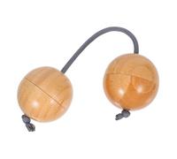 TOKIDNY Asalato Bamboo Double Gourd Kashaka Shaker Percussion Egg Instrument Portable Lightweight For Music Education Small Bands Performances