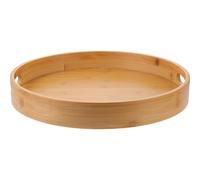 TOKIDNY Bandeja de Redonda con Asas para Servir, Diseño Japonés Elegante y Simple, Adecuado para Almacenar Alimentos y Bowls Hogar