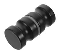 TOKIDNY Barra de Apoyo para Ducha para Personas Mayores de Acero Inoxidable 304 Pasamanos Doble Cara para Puerta Corrediza de Vidrio Asidero Negro para Baño Seguro y Accesible