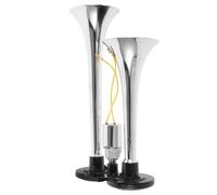 TOKIDNY Bocina Eléctrica de Aire Doble Trompeta para Camión y Coche Repuesto Potente con Sonido Claro y Fácil Instalación Compatible con Vehículos y Tractores