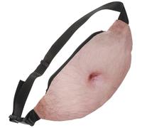 TOKIDNY Bolsa de Cintura Antirrobo para Hombre, Riñonera Divertida Diseño de Vientre Cervecero, Material Resistente, Color Piel, Adecuado para Senderismo, Ciclismo y Viajes al Aire Libre