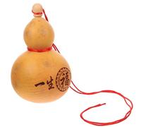 TOKIDNY Botella Decorativa de Calabaza para Vino con Tapa de Madera, Material Natural Resistente, Adecuado Hogar y Salidas, Color Caqui, Almacena Agua sin Dañarse Estilo Varios estilos