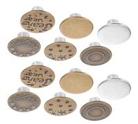 TOKIDNY Botones de Jeans sin Costura de Cobre para Ajuste de Cintura en Pantalones, Pack de 24 Piezas para Ropa Diy, Ideales para Mujeres y Adolescentes