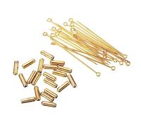 TOKIDNY Broches De Cobre e Imperdibles Para Accesorios De Bricolaje, 20 Piezas Color Dorado, 50 Mm, Para Ropa y Pendientes, Uso Manual, Adecuado Para Personalización y Proyectos Creativos