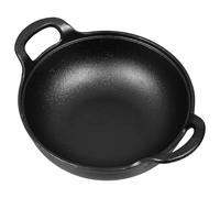 TOKIDNY Cacerola de Hierro Fundido 20 Cm, Olla Caliente al Estilo Japonés sin Revestimiento, Olla para Sopa y Estofado, Diseño de Fondo Redondo para Cocina Casera y Uso Diario