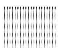 TOKIDNY Cadenas de Cuentas de Hierro 2.4 Mm Negras 100 Pcs para Fabricación de Joyas y Colgantes DIY Conector para Etiquetas y Manualidades de Bolsos