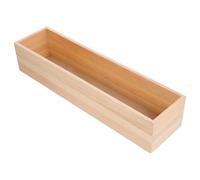 TOKIDNY Caja de Almacenamiento de Madera sin Tapa, Tamaño 40x10x8 Cm, Caja Organizadora Pequeña para Manualidades y Hogar, Contenedor Abierto Versátil para Orden y Decoración