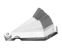 TOKIDNY Calibre de Espesores de Acero para Resortes, Juego de Galgas Métricas de Alta Precisión 16 Piezas, Regla de Separación Pulida Antióxido para Medición Industrial y Mecánica