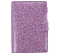 TOKIDNY Carpeta A6 de Presupuesto 8 Sobres Cremallera, 12 Hojas de Presupuesto de Color, Pegatinas para Organización Financiera, Pu Piel, Adecuado para Oficina y Planificación