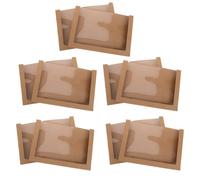 TOKIDNY Carpetas Transparentes para Archivos con Capacidad Grande, Material Plástico y Papel, Resistentes al Polvo, Ideales para Manualidades y Proyectos Escolares, Paquete de 10 Unidades
