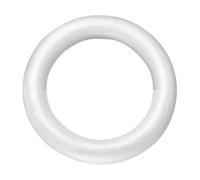 TOKIDNY Círculo de Espuma Artesanal Blanco para Manualidades DIY y Fiestas, Anillo de Espuma Que Se Puede Pintar y Fijar, Suministros para Manualidades Creativas