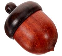 TOKIDNY Colgante de Bellota de Madera Artesanal, Dije de Bricolaje para Joyas, Accesorios DIY en Madera Negra y Púrpura, Adorno para Collares y Llaveros, Adecuado para Manualidades