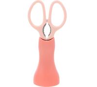 TOKIDNY Cortador y Pelador Multifuncional de Acero Inoxidable para Cocina Tijeras de Uso Diario para Cortar Verduras Frutas y Carne con Soporte y Diseño Práctico Color Rosa