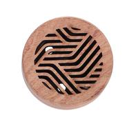 TOKIDNY Difusor Ambientador Decorativo y Funcional Portátil de Acero Inoxidable de Perfume para Coche Madera, Adorno Elegante para Ventilación de Auto