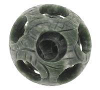 TOKIDNY Esfera Fengshui: Esfera de Piedra Hueca giratoria de 53 mm, con Forma de Rompecabezas, para exhibir en la Sala de Estar, la Oficina y el Escritorio.