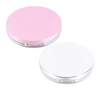 TOKIDNY Estuches de Maquillaje con Puff de Algodón y Esponja, Diseño Compacto y Fácil de Guardar, 2 Juegos Ideales para Viaje y Uso Familiar