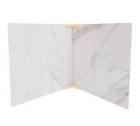 TOKIDNY Fondos Fotográficos para Alimentos 40X40Cm 2 Piezas Paneles PVC Diseño Mármol Blanco para Fotografía de Productos y Repostería