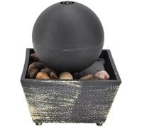 TOKIDNY Fuente Zen Decorativa de Escritorio Mini Cascada, Diseño Artístico en Abs y Piedras, Adecuado para Oficina y Decoración del Hogar