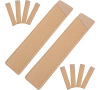 TOKIDNY Fundas para Bolígrafos de Enfermera en PU Color Caqui, Organizador Resistente Que No se Deforma, Paquete de 10 Unidades para Trabajo y Estudio