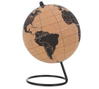 TOKIDNY Globo Terráqueo Decorativo de Corcho Base Resistente, Ecológico para Decoraciones de Escritorio en Casa U Oficina, Adecuado para Exploradores