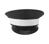 TOKIDNY Gorra de Policía para Adulto, Accesorio de Disfraz Ligero y Transpirable de Poliéster y Algodón, Adecuado para Fiestas de Halloween y Actuaciones Teatrales Escolares