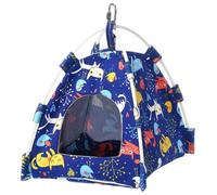 TOKIDNY Hamaca para Loros Grande de Lona Colgante Tienda Cálida y Cómoda para Pájaros Nido para Jaulas y Complementos de Aves Domésticas