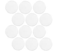 TOKIDNY Juego de 12 Lentes Ópticas Convexas Transparentes de Resina 25 Mm para Enseñanza de Física, Kit Educativo de Lentes para Laboratorio y Ayudas para Aprendizaje Experimental