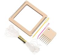 TOKIDNY Juego de Herramientas de Telar de Madera Portátil para Manualidades DIY Tablero de Tejido para Artes de Diseño y Bricolaje Color Aleatorio