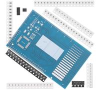 TOKIDNY Kit de Práctica de Soldadura en Placa Pcb Azul 125 Componentes y 274 Uniones de Soldadura para Entrenamiento en Electrónica