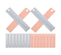 TOKIDNY Láminas de Cobre y Zinc para Baterías de Frutas Electrodo de Metal Resistente para Experimentos Científicos y Enseñanza