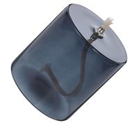 TOKIDNY Lámpara de Aceite de Grande y Creativa Soporte para Vela Líquida Quinqué Decorativo para Hogar para Bodas y Banquetes Color Gris Oscuro con Mecha Metálica