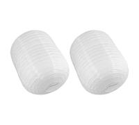 TOKIDNY Linternas de Papel Plegables white, 2 Piezas, Pantallas Colgantes para Pintar a Mano, Uso en Decoración de Fiestas y Ambientes Interiores Protección Visual