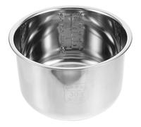TOKIDNY Olla Interior de Acero Inoxidable para Cocina Eléctrica, Accesorio de 4 Litros Fondo Reforzado, Compatible Ollas Arroceras y Uso Doméstico en Cocción y Horneado