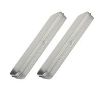 TOKIDNY Organizador de Lápices Multifuncional de Hojalata Plata, 2 Piezas, Diseño Simple y Elegante, Resistente y No Se Deforma, Adecuado para Estudiantes y Oficina