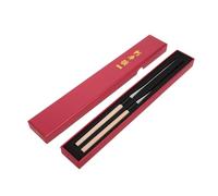 TOKIDNY Palillos Reutilizables de Acero Inoxidable 150 MM Mango de Madera 2 Piezas para Chef de Sushi y Emplatado en Restaurantes Japoneses