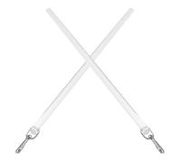 TOKIDNY Palo de Cortina Acrílico Moderno y Versátil de 12 Pulgadas Agarre, Paquete de 2 Piezas para Barras de Cortinas en Ventanas y Cocina