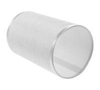 TOKIDNY Pantalla de Lámpara de Mesa Redonda de Tela Gris Plateada para Casquillo E27, Cubierta para Lámpara Doméstica, Pantalla Moderna Pequeña Adecuado para Dormitorio y Sala de Estar