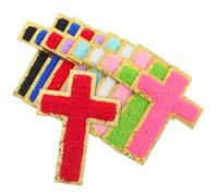 TOKIDNY Parches Termoadhesivos de Cruz Bordados 18 Piezas Parches Pequeños para Planchar Ropa Mochilas y Sombreros de Poliéster para Reparación y Personalización