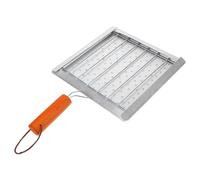 TOKIDNY Parrilla Plegable para Camping con Asa Bandeja Barbacoa Resistente y Perforada Multifuncional para Cocinar Pan Pescado y Parrilla al Aire Herramienta Portátil para Acampada