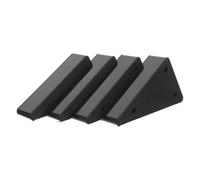 TOKIDNY Patas de Sofá de Madera Maciza en Forma de L de 5cm de Alto y 15cm de Ancho, Ajuste de Altura y Distribución de Presión, Paquete de 4 Piezas para Muebles y Sillas