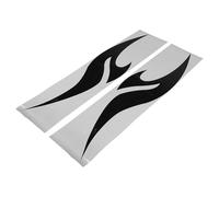 TOKIDNY Pegatinas Laterales para Coche 2 Piezas de Vinilo PVC Negras para Faldones Deportivos Calcomanías Adhesivas Resistentes Lluvia Decoración Exterior para SUV y Todoterreno