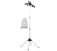 TOKIDNY Percha para Planchado Vapor Plegable y Telescópica con Soporte de Patas Bolsa de Almacenamiento y Almohadilla para Ropa para Uso Doméstico
