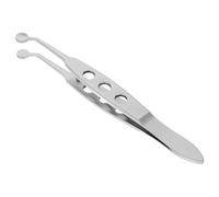 TOKIDNY Pinzas de Acero Inoxidable Punta Redonda para Terapia y Alivio de Bolsas en Ojos para Masaje de Párpados Herramienta Facial para Dermaplaning y Reducción de Hinchazón