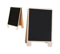 TOKIDNY Pizarra de Tiza Infantil Práctica de Plástico Negro Soporte Doble, 2 Piezas para Dormitorios y Escritura de Notas Fácil de Borrar