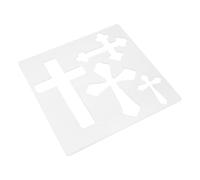 TOKIDNY Plantilla de Acrílico para Carpintería en Forma de Cruz, Fácil de Asegurar y Diseñada para Proyectos de Madera al Aire Libre Precisión Garantizada